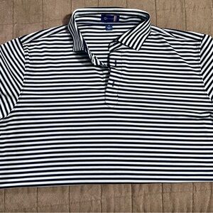 Stitch Brand Men's medium lt blue/navy blue Polo Shirt